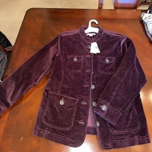 Purple corduroy jacket